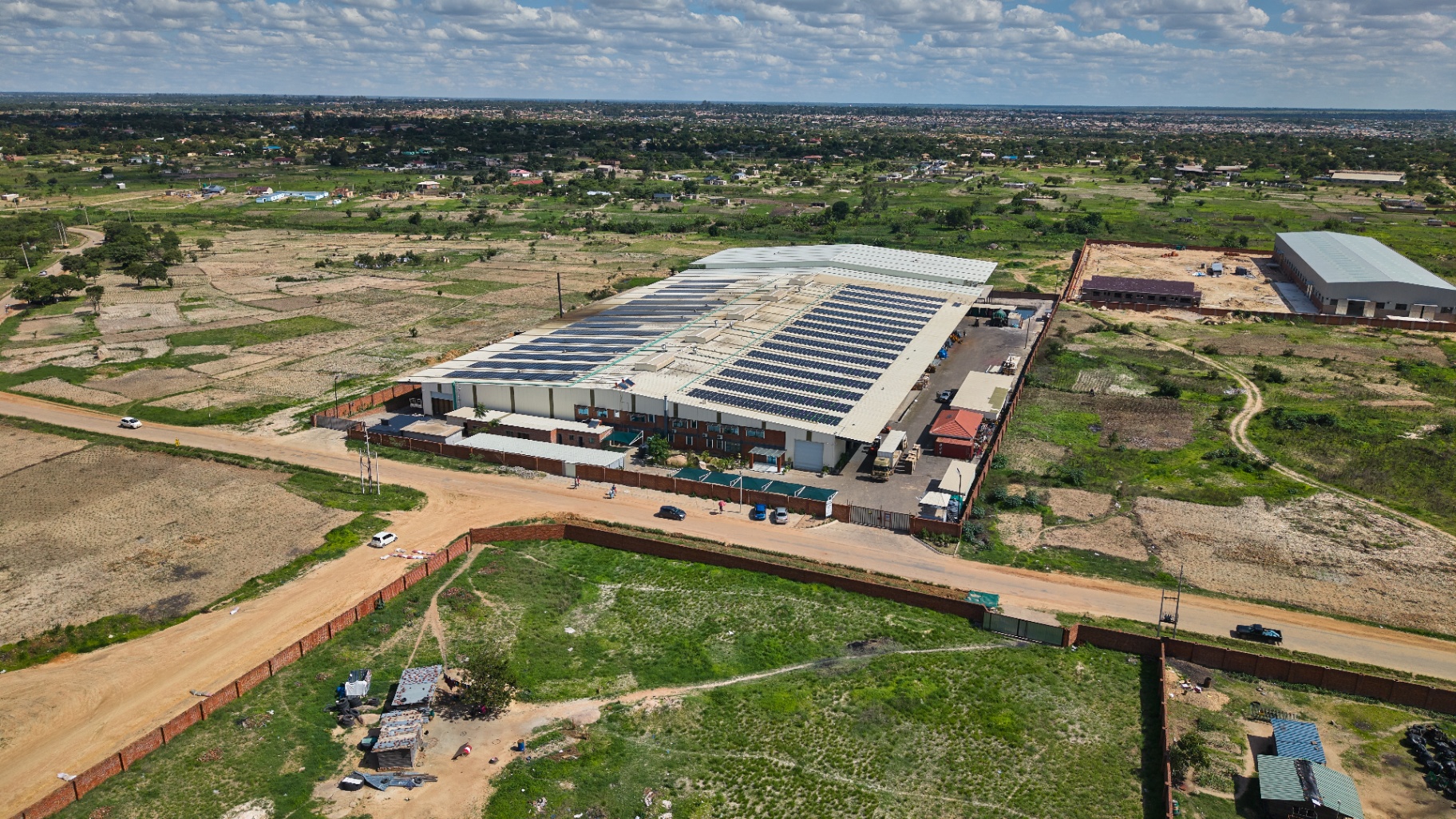 Waterfalls industrial site aerial photo 1