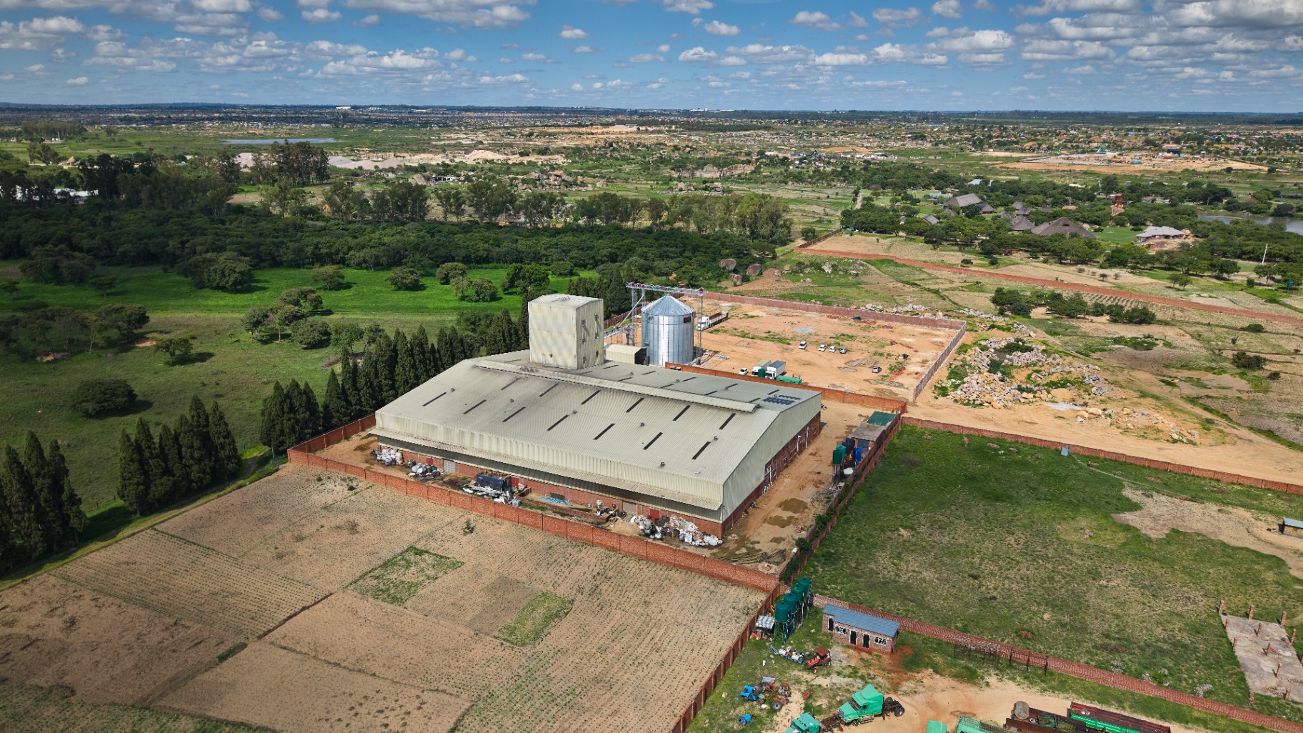 Waterfalls industrial site aerial photo 6
